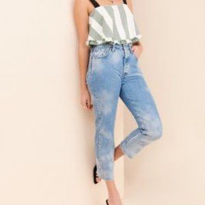 Anthropologie Levi's 501 Cropped Slim Jean